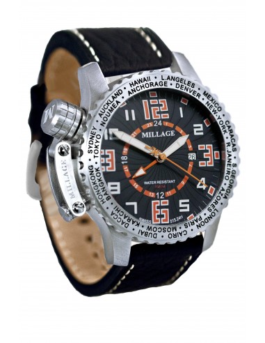 Millage MOSCOW Collection Watch BLK-OR-BLK-LB Vous souhaitez 