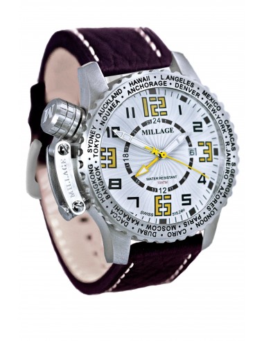 Millage MOSCOW Collection Watch W-Y-BR-LB rembourrage situé sous