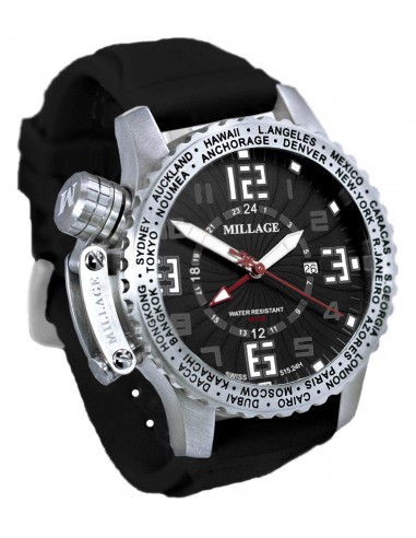 Millage MOSCOW Collection Watch BLK-W-BLK-SL meilleur choix