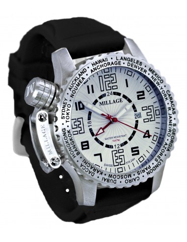 Millage MOSCOW Collection Watch W-BLK-BLK-SL pas chere