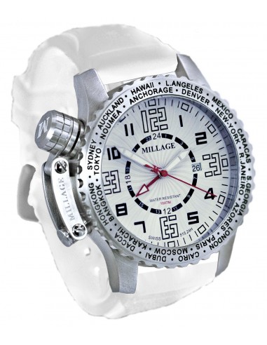 Millage MOSCOW Collection Watch W-BLK-W-SL Les êtres humains sont 